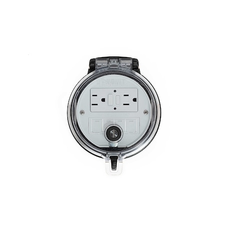 Panduit Data Access Port, 45 Degree Bendin. Base, Gfci Outlet DAP4BC-G0